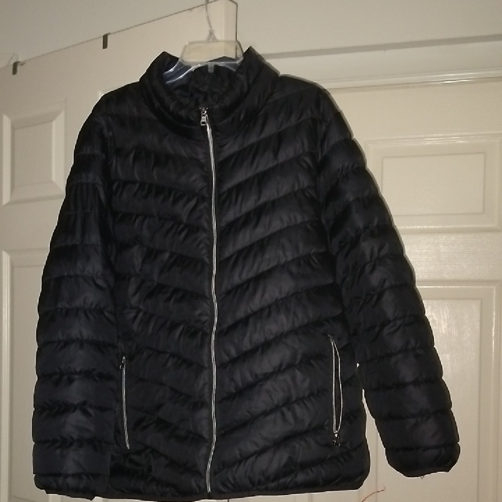 Black Quilted Puffer Jacket